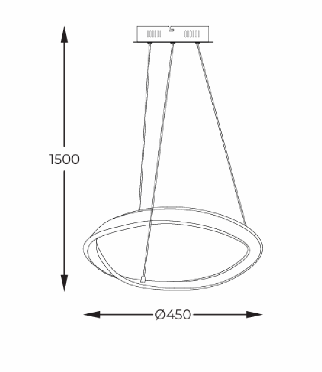 Girona Zuma Line Lampa wisząca MD9190-1S-3NT