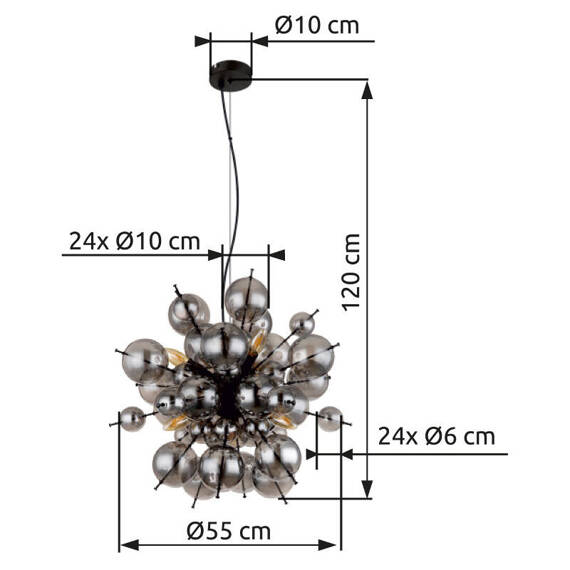 Globo Lighting 15633HO Udo Żyrandol