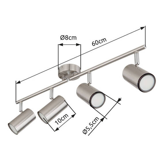 Globo Lighting 57914-4N Allvi Plafoniera