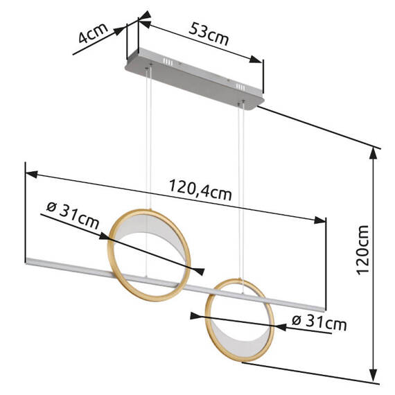 Globo Lighting 67333-40H Lampa wisząca Umbra 