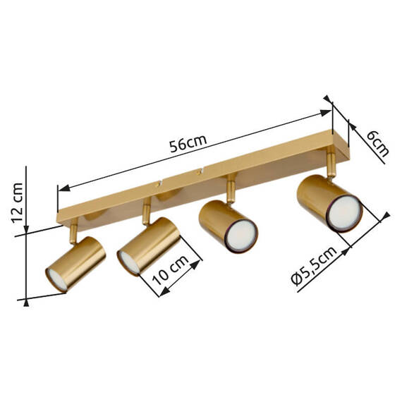 Globo Lighting Robby Plafoniera 57911-4GO