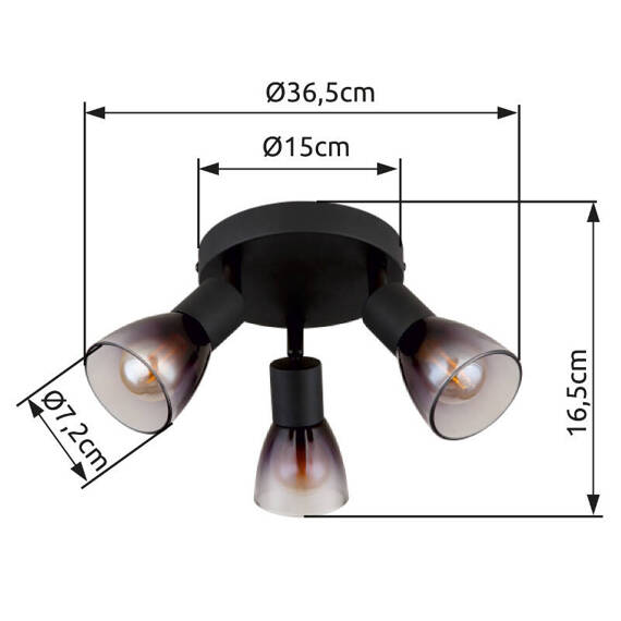 Globo Lighting Satella Lampa sufitowa 54312-3