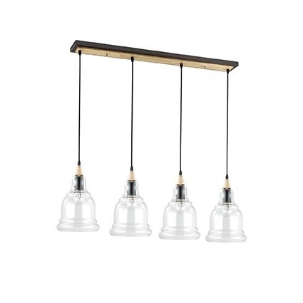 Gretel SB4 Lampa Wisząca Ideal Lux przezroczysta