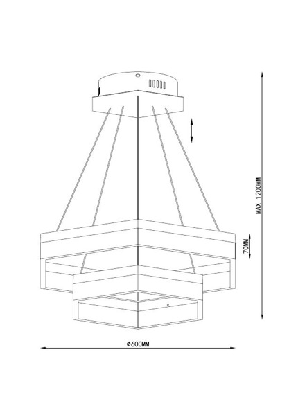 Hexagon L-CD-108 Lampa Wisząca Zuma Line LED