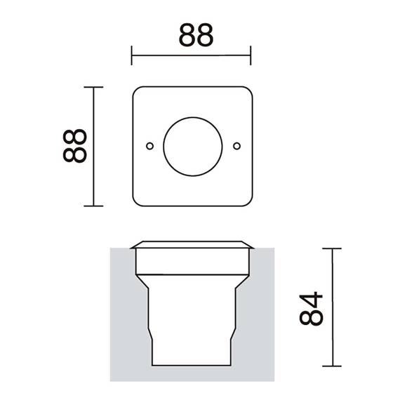 Icaza 570B-L0105B-30 Oprawa gruntowa Novolux