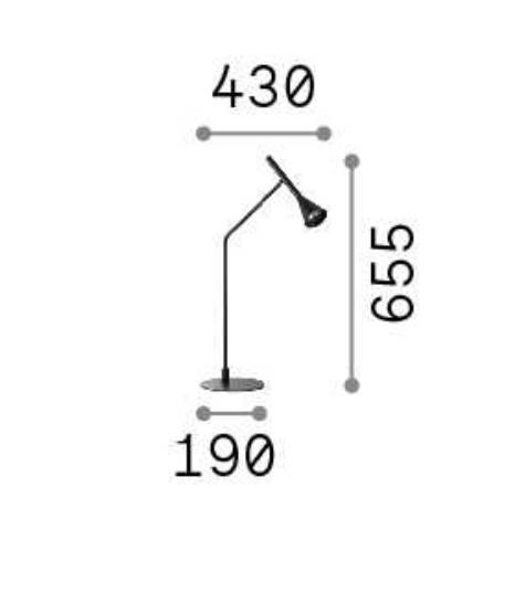 Ideal Lux Lampa stołowa Diesis 291109 Nikiel