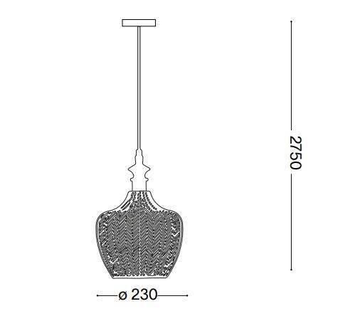 Ideal Lux Lord 263649 Zwis