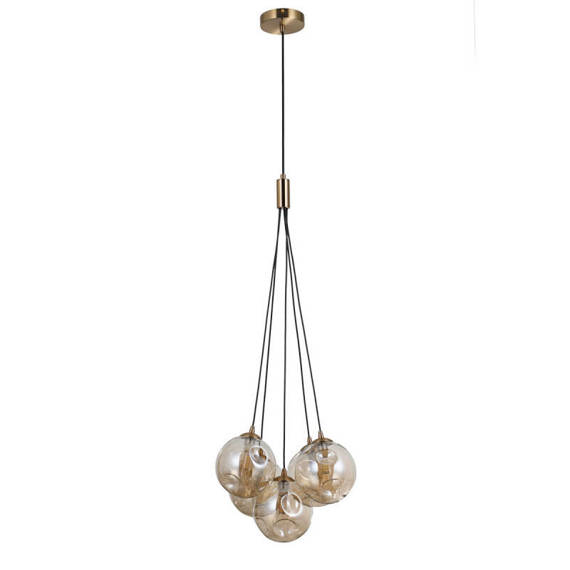 Italux Lampa wisząca Perlos PND-54456-5-HB-AMB