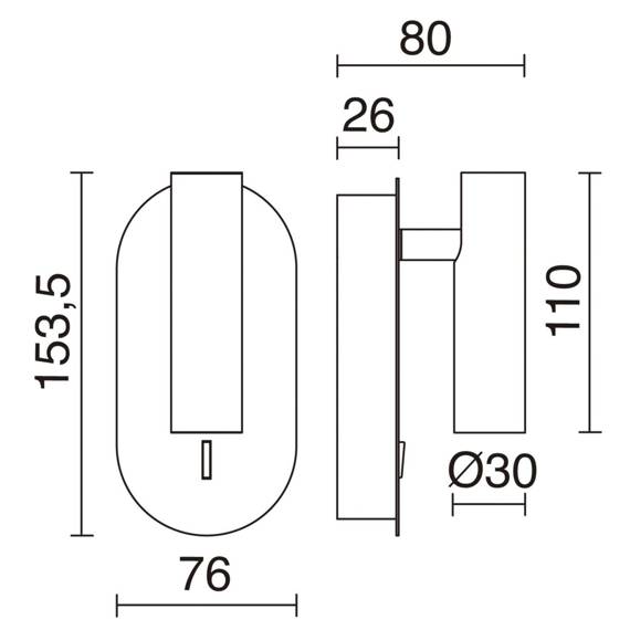 Kinkiet 704A-L0103B-02-47 Novolux Dirk