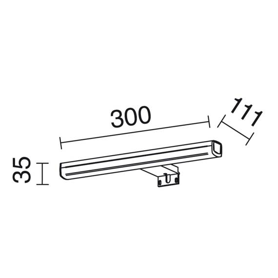 Kinkiet 972A-L4106B-32 Novolux Sleet Do łazienki