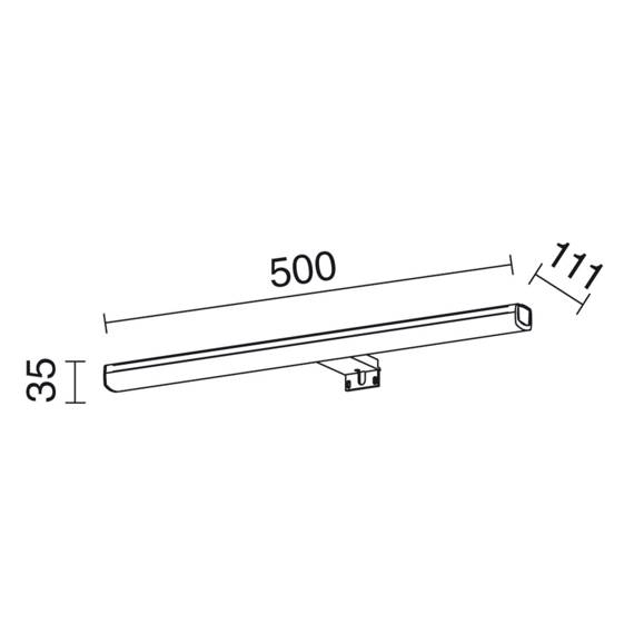 Kinkiet 972B-L4108B-32 Novolux Sleet Do łazienki