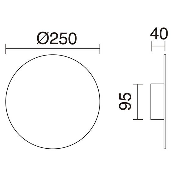 Kinkiet 988B-L0113B-01 Novolux Circular