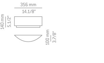 Kinkiet Estiluz IRIS A-2710 biały/nikiel