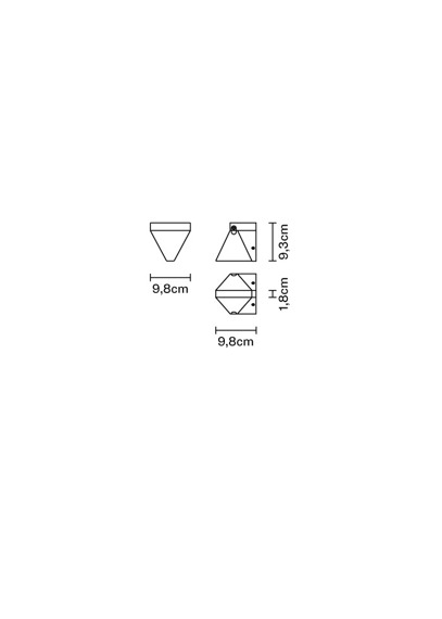 Kinkiet Fabbian Tripla F41 D01 76