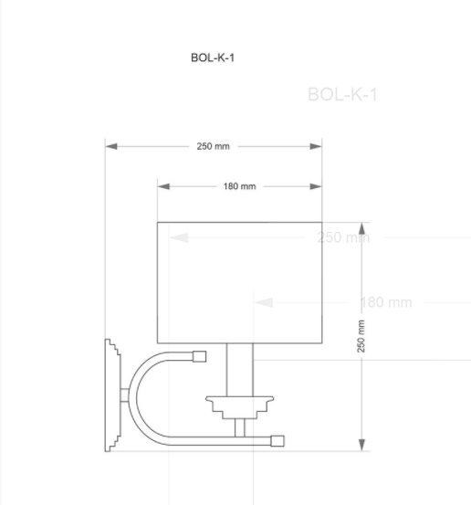 Kinkiet Kutek Mood Bolt BOL-K-1(N)