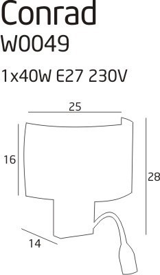 Kinkiet MaxLight CONRAD W0049