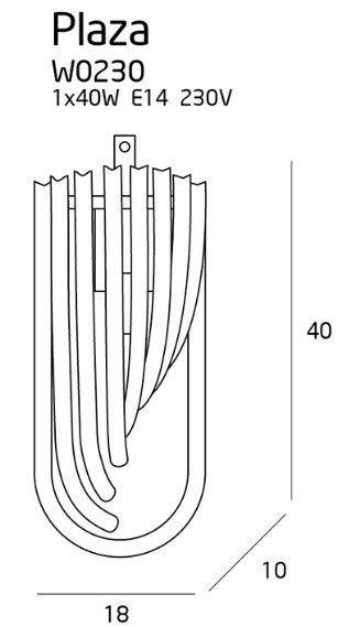 Kinkiet MaxLight Plaza W0230