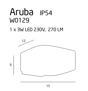 Kinkiet Maxlight Aruba W0129 IP54