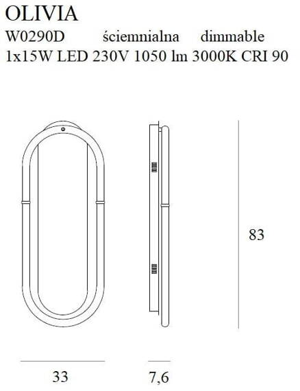 Kinkiet Maxlight Oliwia W0290D