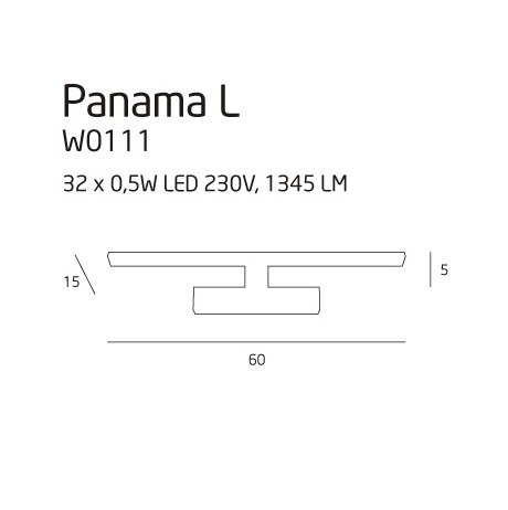 Kinkiet Maxlight Panama L chrom W0111