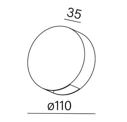 Kinkiet zewnętrzny AQform 26544-M930-W1-00-12 Ledpoint Czarny