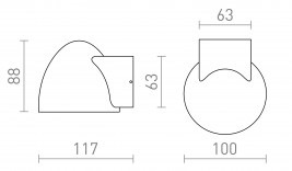 Kinkiet zewnętrzny Redlux Bourdon R13559