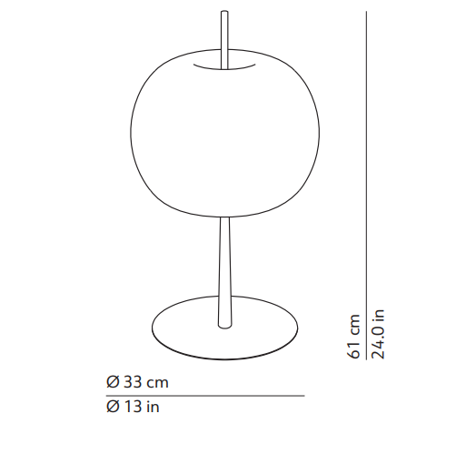 Kundalini Lampa stołowa K223105O Kushi XL 