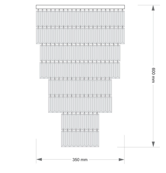 Kutek Ellini ELL-PLM-6(BN)350/II Lampa sufitowa