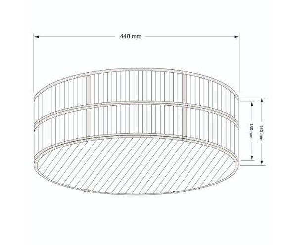 Kutek Lavone LAV-PLM-6(P)440-2 Lampa sufitowa