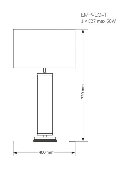 Kutek Mood Lampka gabinetowa Empoli EMP-LG-1(Z)