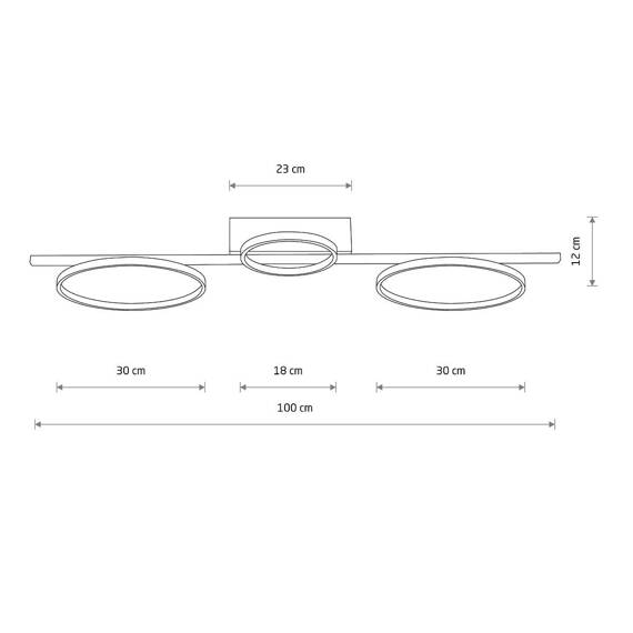 Lampa 10816 ścienno-sufitowa Nowodvorski Circolo LED 3000K