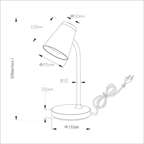 Lampa Biurkowa Milagro ML1442 Chico