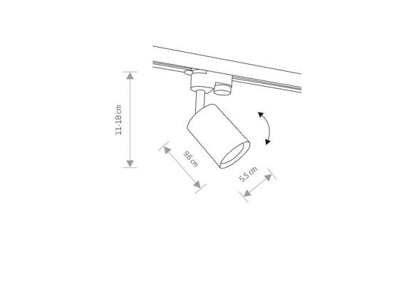 Lampa PROFILE EYE SPOT white 9321 Nowodvorski 