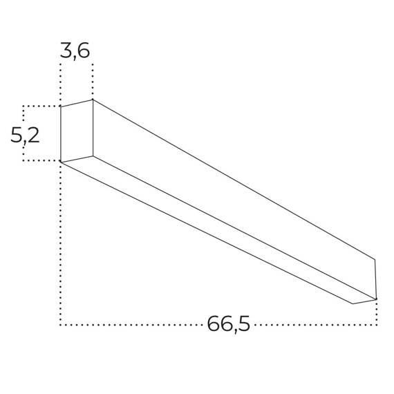 Lampa Plafon Azzardo LINELIO POINTS 67 CCT DIMM BK AZ5668