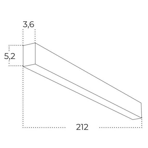 Lampa Plafon Linelio Azzardo MIX 212 CCT DIMM BK  AZ5664