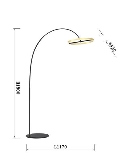 Lampa Podłogowa Wofi Brest 3016-104L