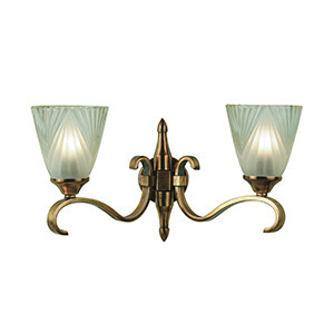 Lampa Ścienna Columbia brass 63451 antyczny mosiądz 