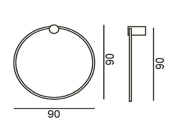 Lampa Ścienna Ramko Echo 67945 Biały 90 cm