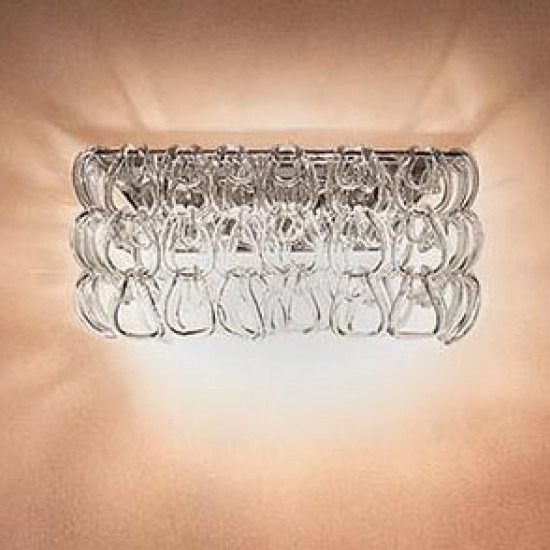 Lampa Ścienna VISTOSI MINIGIOGALI AP2 transparentna 50 x 23 cm