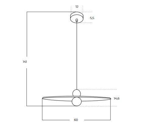 Lampa Wisząca Azzardo Freya Beige AZ5907