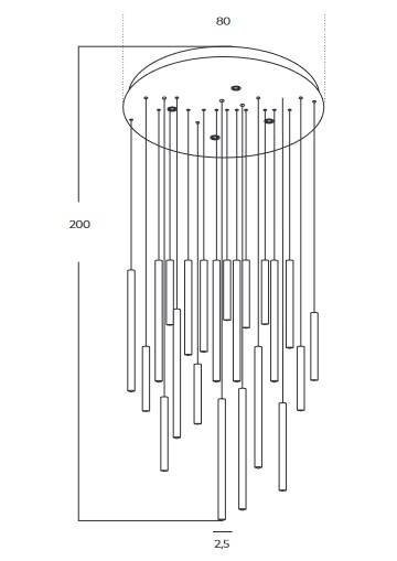 Lampa Wisząca Azzardo Ilios 36 Pendant 3-Step DIMM WH AZ5749