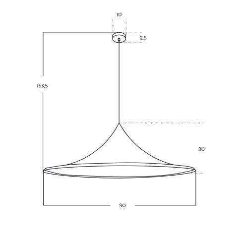 Lampa Wisząca Azzardo Keldan 90 BK AZ5904