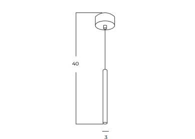 Lampa Wisząca Azzardo Verno 1 40 4000k BK AZ6221