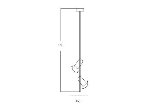 Lampa Wisząca Azzardo Vivio Top 2 BK/BK AZ5728