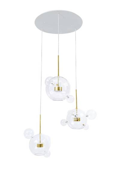 Lampa Wisząca Berella Light Ballone 3R BL0189 Złota Wysyłka 24H