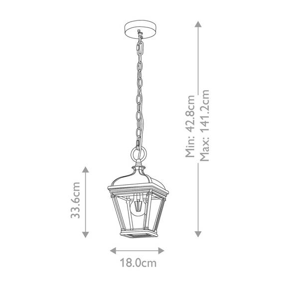 Lampa Wisząca Elstead BAYVIEW-8M-BK Bayview