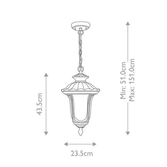 Lampa Wisząca Elstead Chicago CC8-S-BK