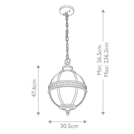 Lampa Wisząca KL-HALLERON-8M-BU Elstead Halleron