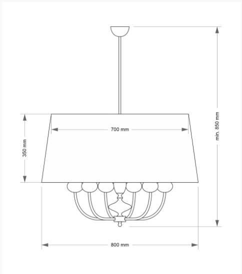 Lampa Wisząca Kutek Mood Narni NAR-ZW-6(CC)