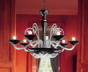 Lampa Wisząca  Leucos ORLEANS L 12 czarna